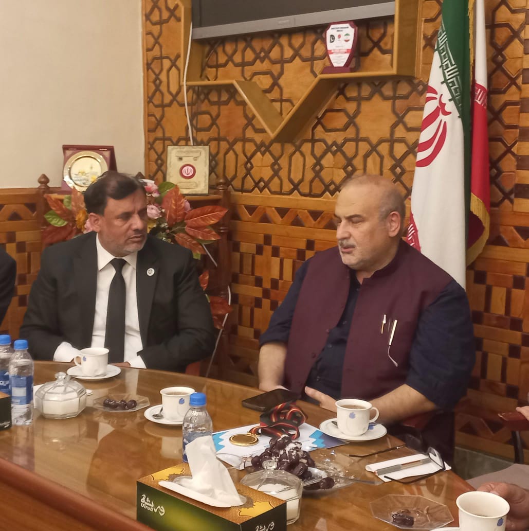 SCBAP President Mian Muhammad Rauf Atta with Iranian Consul General Alireza Rajai, fostering solidarity and advocating for Islamic unity.